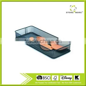 Metal Mesh Drawer Organizer, Silver thumbnail-1