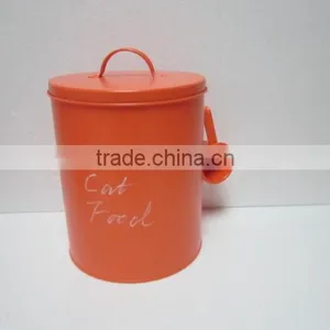 Metal Dog Food Container Set Tin Storage Box With Lid thumbnail-4