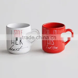 Heart Shape Ceramic Coffee Mug,stoneware With Decal thumbnail-2