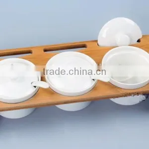Spice Rack Set With Ceramic Jar, Sauces Rack Set, Set of Spices thumbnail-2