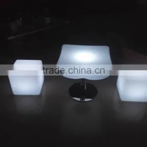 Modern Night Club Illuminated LED Unique Bar Table Furniture With Different Heights thumbnail-2