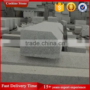 Standard Size Flamed Grey Granite Road Kerbstone With Bevel thumbnail-1