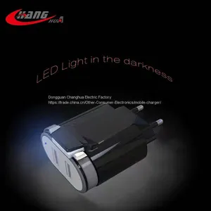 Quick Mobile Phone USB Charger With LED Light In The Darkness thumbnail-5