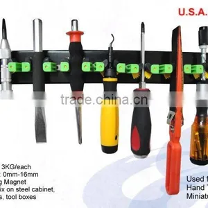 3pc Magnetic Tool Holder With Screw Fixed Plate For Storage Accessories thumbnail-3