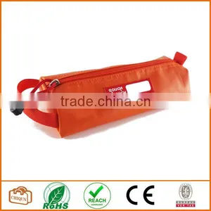 Tarpaulin Name Tag Small Pencil Case Pouch (Orange) thumbnail-1