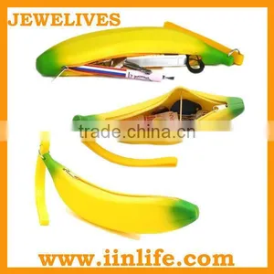 Silicone Funny Fruit Shaped Pencil Case With Compartments thumbnail-1