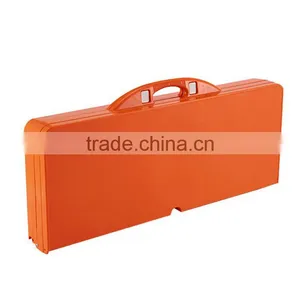 High Quality ABS Folding Table Set Portable Outdoor Camp Suitcase Picnic Table 4 Seats Blue thumbnail-3