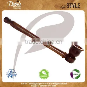 Eco-friendly , Bio-degradeable Decorative Shisham Wooden Smoking Pipe thumbnail-1