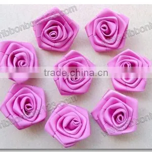 Pure Handmade Hot Sale Ribbon Rose Flower thumbnail-1