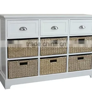 Wooden Storage Designs 6 Basket Drawers Whosaler From QINGDAO EVER BETTER thumbnail-1