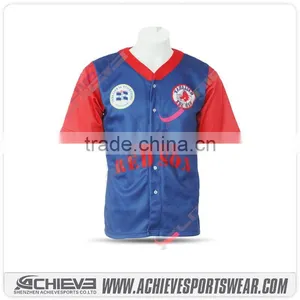 XL Sublimation School Baseball Shirt Custom Professional Baseball Jersey thumbnail-3
