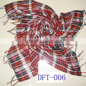 Fashion Checked Square Scarf thumbnail-1