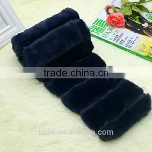 Lovers FUR 2016 Autumn Lady Genuine Rex Rabbit Fur Scarves Wraps Winter Women Fur Accessory Rings Females Neckerchief thumbnail-1