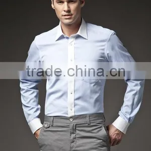 2014 Latest Western Style Mens Custom Dress Shirt 100% Cotton thumbnail-5