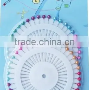 China Security Plastic Colorful Pearl Sewing Headed Pins thumbnail-1