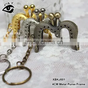 4CM Silver Color Metal Purse Frame Sew on Handles for Handbags Accessories thumbnail-1