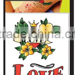 Adult Mini Color Temporary Tattoo Amor Body Tattoos thumbnail-1