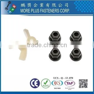 Taiwan Stainless Steel PC N66 Natural Black Nylon Plastic Nylon Plastic Nut Nylon Lock Flange Nut thumbnail-6