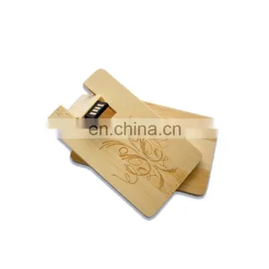 Wholesale Good Quality Wooden Gift USB Card 2.0 Flash Drive thumbnail-4