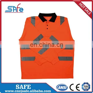Long Sleeve High Visibility Safety Shirts With Pocket thumbnail-3