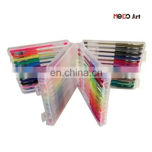 Rainbow Eco-friendly Gel Pen Set With Case Pack 6 8 10 12 24 48 With PP Case thumbnail-4