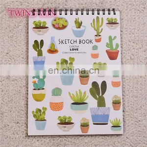 2018 Hot New Products Japan School Stationery Promotion Gifts Cute Cactus Design Blank Paper Notebook Cheap Bulk thumbnail-2