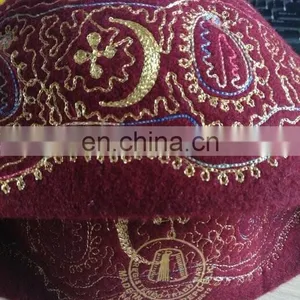 China Wool Muslim Prayer Cap thumbnail-3