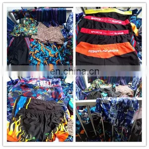 Used Clothing Textile Recycling Old Swimming Suit Men Cotton Short Pants thumbnail-1
