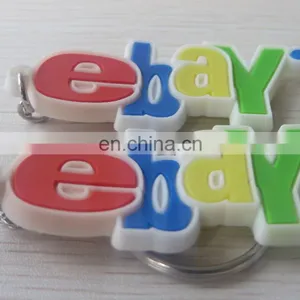 Custom Words Shaped Logo Alphabet Pvc Keychains for Promotion thumbnail-2