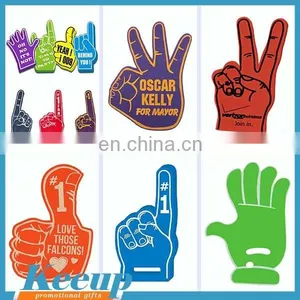 Most Popular Fans Items Giant Wave Foam Finger Cheering Hands Foam Hand Sponge Hand Foam Finger thumbnail-1