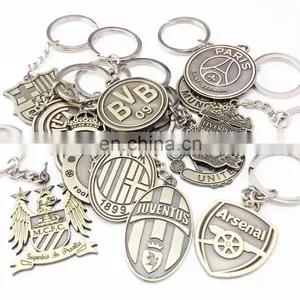 Europe's Football Leagues Club Keychain Soccer Club Logo Bronze Keychain thumbnail-2