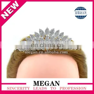 High Quality Bulk Custom Beauty Princess Rhinestone Tiaras for Party thumbnail-3