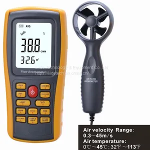 LF199 Split Type Digital Anemometer Air Speed Meter With Stretchable Handle Tuyere Area Set thumbnail-1