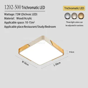 Solid Wood Modern Atmosphere Ceiling Lamp thumbnail-2