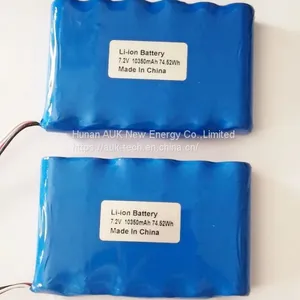 18650 Battery Pack 3.7v 7.4v 11.1v 14.8v 5000mah 7000mah 6500mah 10ah by LG Samsung Battery Cell thumbnail-1