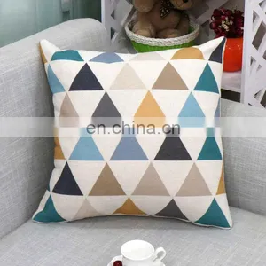 I@home Simple Modern Geometric Series Car Print Linen Sofa Pillow Cushion Cover thumbnail-4