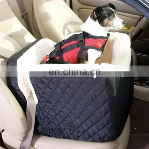 Portable Dog Car Seat Safety Pet Bed Soft Car Seat for Dogs With Harness for Dogs Travel Carrier thumbnail-3