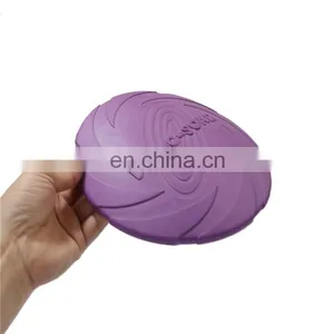 Chewing Resistant Flyer Rubber Training Dog Fetch Toy Flying Disc thumbnail-1