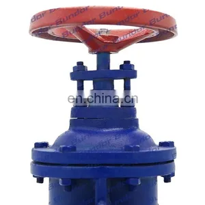 Bundor 10k Gate Valve HT200 4" Metal Seal Flanged Ends PN16 Flanged End Cast Iron Stem Industry Gate Valve thumbnail-2