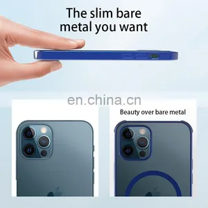 Magnetic Phone Case Logo Silicon 2020 Amazon Hot Products Wholesale Oem/Odm Magnetic Case Moble Phone For Iphone 12 Pro Max X 11 thumbnail-3