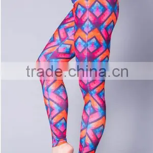 88% Recycle Polyester 12% Spandex Sublimation Printing Yoga Pants thumbnail-2