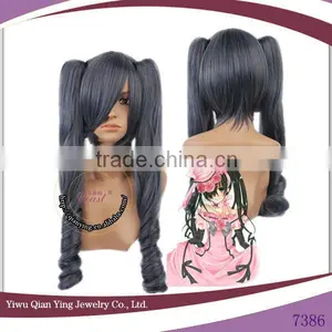 Ciel Phantomhive Navy Blue Wig With Long Ponytail thumbnail-1