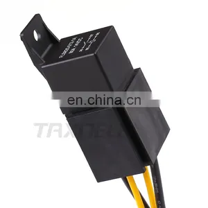 1Pcs/set Automotive Relay 12V 80A 4Pin 5Pin Wide Pin SPDT Car Automotive Relay With Relay Socket for Car Modification thumbnail-1