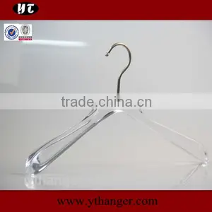 White Acrylic Hanger Anti-slip Plastic Hanger for Clothes Supplier's Choice thumbnail-1