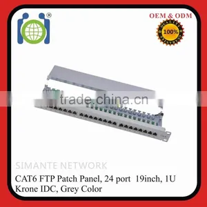 24 Ports CAT.6 Shielded 8p8c Patch Panel thumbnail-1