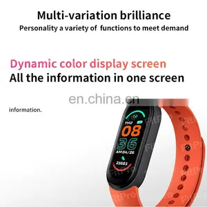 Hot Selling M6 Smart Bracelet Full Display Heart Rate Blood Pressure Mi Band 6 Smart Watch thumbnail-4