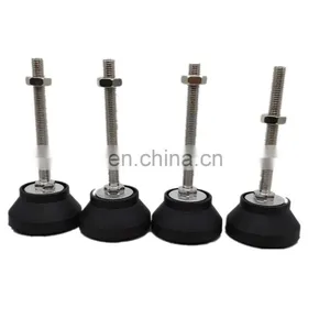 4Pcs 60/80mm Dia Nylon Adjustable Levelling Feet Base Fixed on Type Furn Anti-quake and Skid-proof thumbnail-1