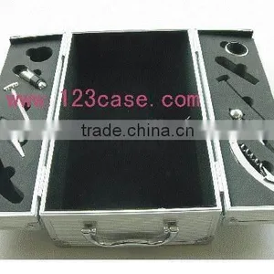 Aluminum Profile Waterproof Shell Wine Bottle Display Case With Lock thumbnail-1