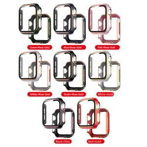 Watch Case Tempered Glass For Apple Watch 5 3 4 Band for IWatch 5 4 3 42mm 38mm Protector Case Cover Bumper for Apple Watch thumbnail-5