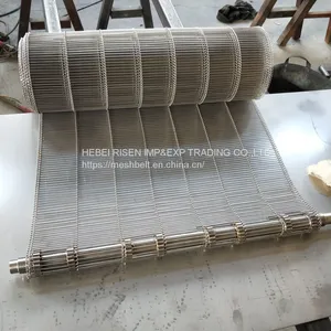 High Quality Food Grade Stainless Steel Metal Wire Mesh Conveyor Belts,flat Flex Belt for Furnace Oven,pizza Oven thumbnail-4